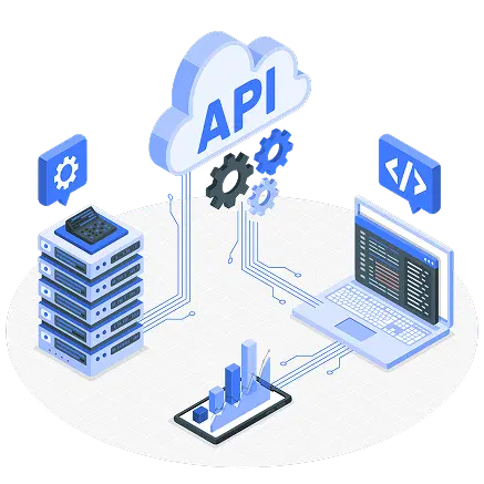 representação do funcionamento de uma api